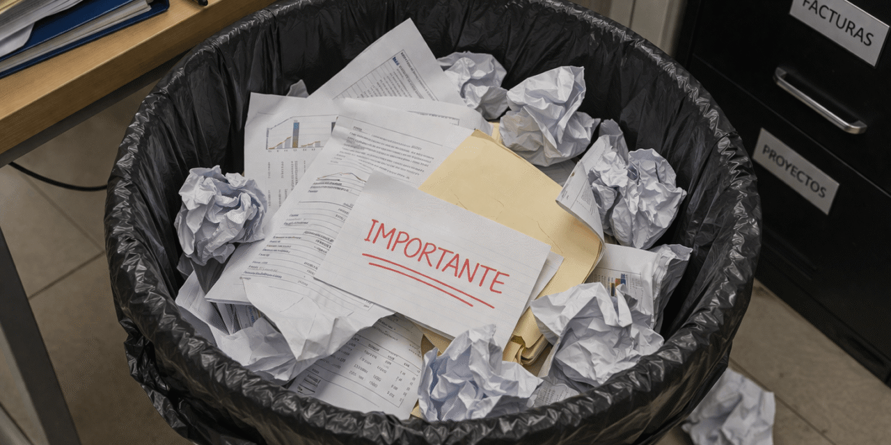 Riesgos de no destruir documentos confidenciales a tiempo en empresas