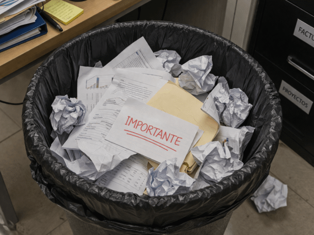 Riesgos de no destruir documentos confidenciales a tiempo en empresas